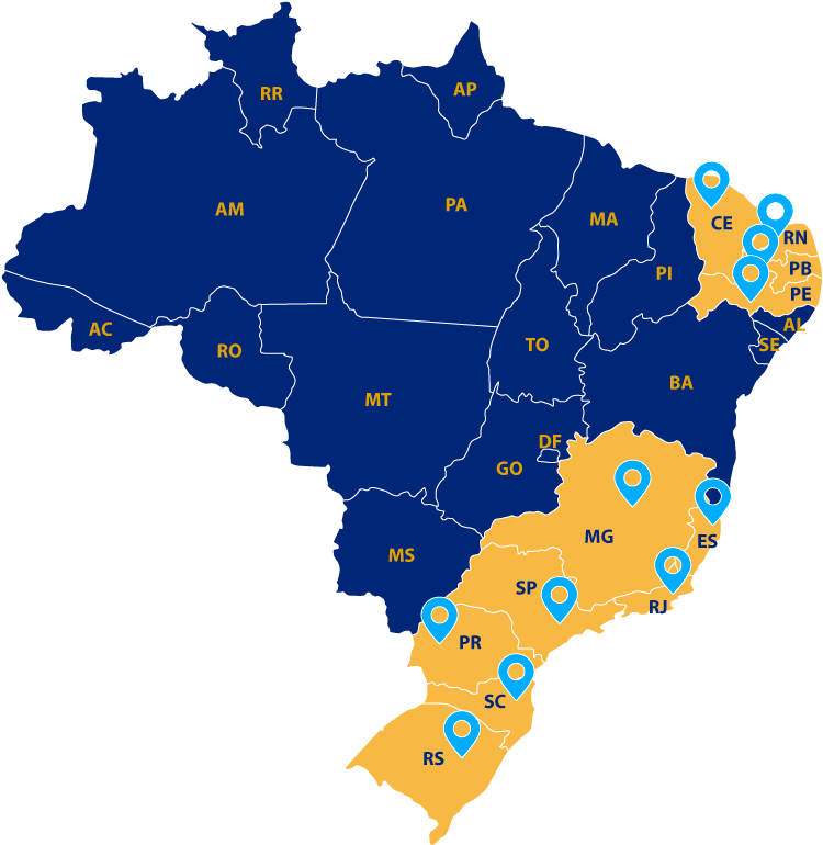 Mapa de distribuio